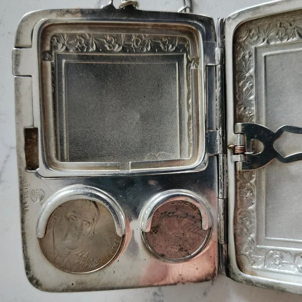 Antique Victorian Silver Engraved Wristlet